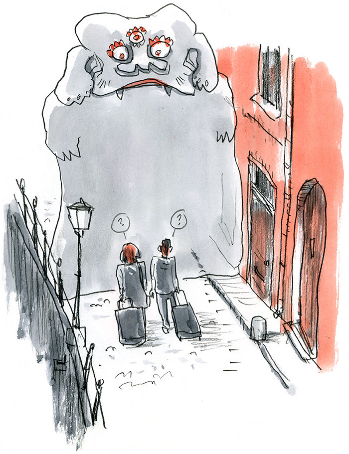 Nguyên do là bởi quái vật bí ẩn Nurikabe tiếp tục xuất hiện và trở thành bức tường ngăn cản con người trở về nhà.