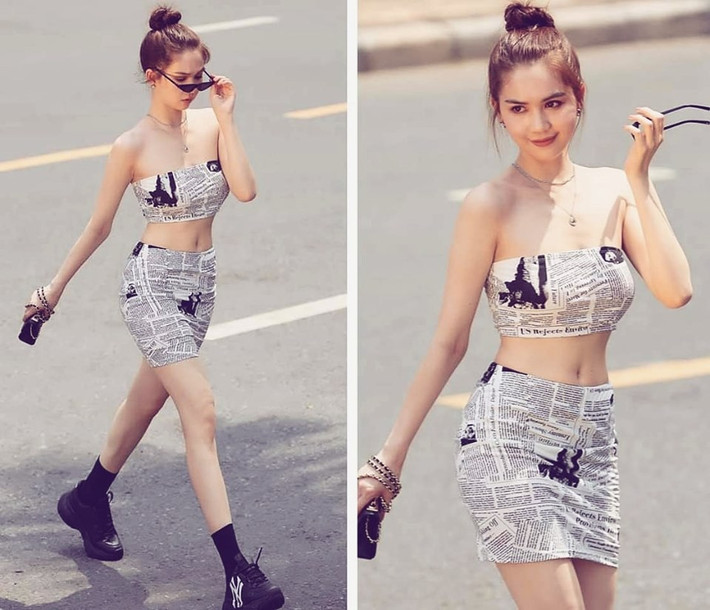 Dù không còn vòng eo 56 cm nhưng đổi lại cô nàng sở hữu vòng 3 gợi cảm, hút mắt.