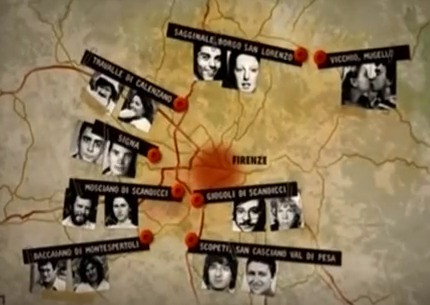 Địa điểm gây án được sát nhân bí ẩn này lựa chọn là những nơi vắng người ở thành phố Florence. Sau khi xảy ra những vụ án này, một số người cho rằng hung thủ có thể là những người gặp bi kịch trong chuyện tình cảm như bị người yêu phản bội.