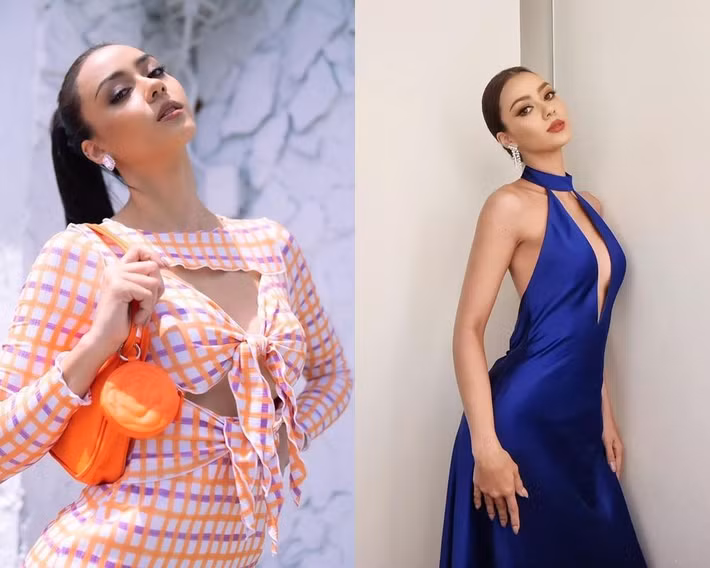 Người đẹp 27 tuổi thay gần 30 bộ đồ tại các hoạt động trong 5 ngày đầu cuộc thi. Cô chuộng trang phục cắt khoét, tôn vòng một.