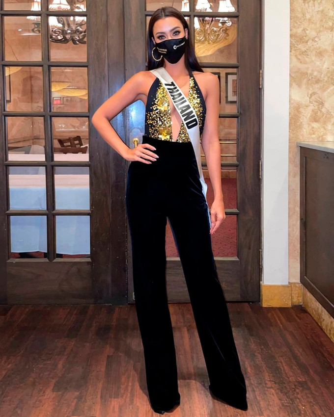 Trang Miss Universe Predictions - xếp cô thứ hai trong top 10. Chung kết diễn ra tối 16/5. Ảnh: IT.