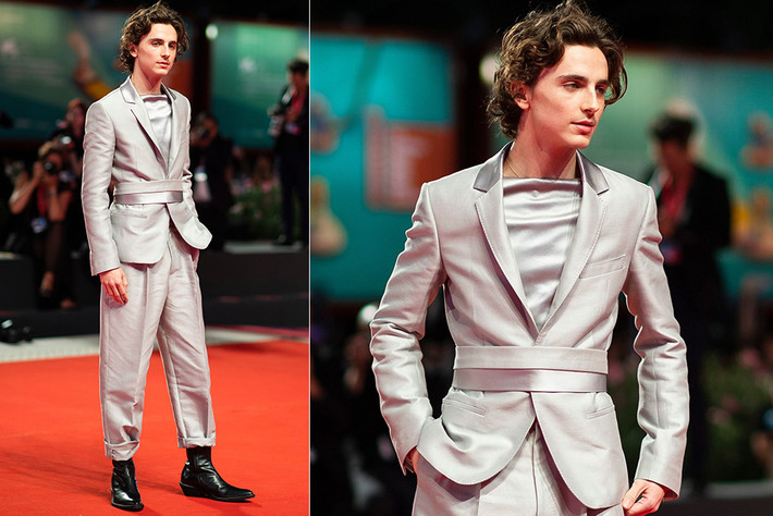 Gương mặt điển trai cộng với gu thời trang cực chất của Timothée Chalamet được giới thời trang đánh giá cao.