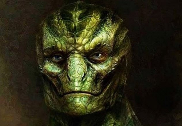 Theo các giai thoại, Reptilian được mô tả có ngoại hình kỳ dị với phần thân cho đến cổ là của con người. Thế nhưng, khuôn mặt của họ mang đặc trưng của loài bò sát. Vì vậy, họ còn được gọi là người bò sát.
