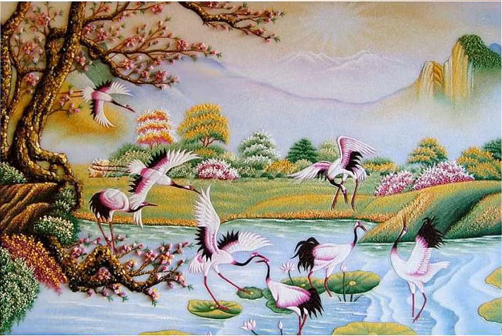 3. Chim hạc được xem là cha của tất cả các loài có cánh trên trái đất. Sau phượng hoàng, chim hạc được người dân yêu thích nhất trong số những loài chim biểu tượng của may mắn.