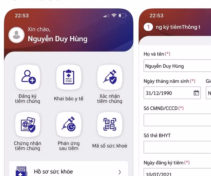 Hiện nay, thông tin tiêm chủng vắc xin COVID-19 của người dân được cập nhật trên ứng dụng Sổ sức khỏe điện tử. Theo đó, người dân có thể biết thông tin tiêm vắc xin của mình đã được cập nhật trên hệ thống hay chưa. Ảnh: Lao động.