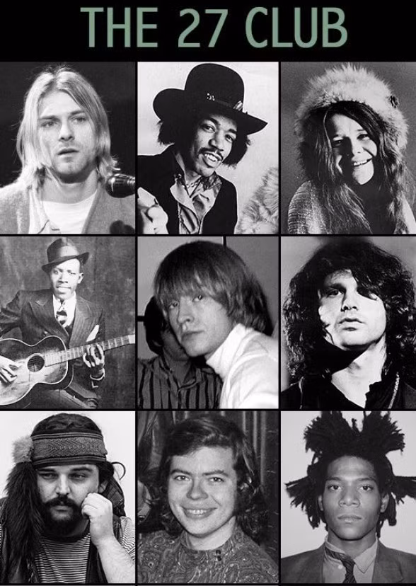 Những nghệ sĩ này qua đời vì nhiều nguyên nhân khác nhau khi đang ở đỉnh cao sự nghiệp.