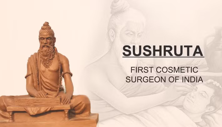 Bác sĩ Sushruta viết cuốn sách Sushruta Samhita bằng tiếng Phạn cổ.