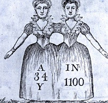 Trong suốt nhiều thập kỷ, hai chị em Eliza và Mary luôn đồng hành cùng nhau trong mọi công việc dù là nhỏ nhất. Do thói quen đi lại, 2 vai của họ cũng dần nối liền nhau.