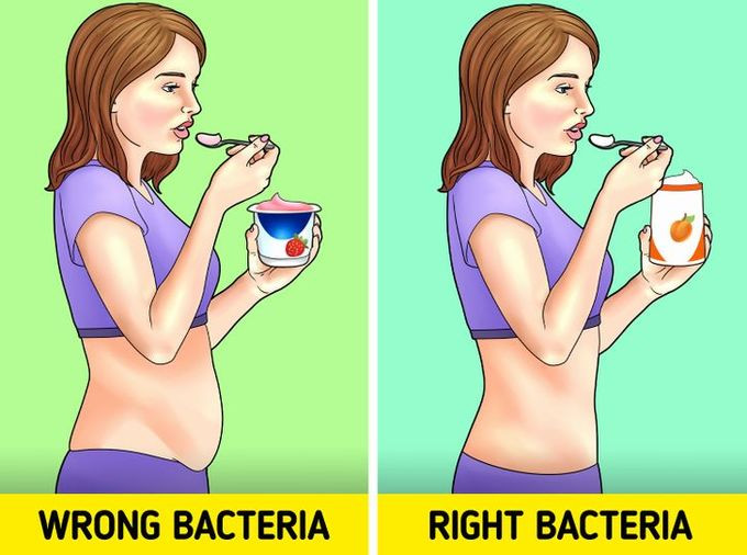 Chọn đúng loại sữa chua: Sữa chua luôn là thực phẩm hỗ trợ giảm cân nhưng thực chất, không phải loại sữa chua nào cũng giúp giảm cân. Chẳng hạn như sữa chua có đường và giàu chất béo không giúp bạn giảm cân. Bạn nên chọn sữa chua có thành phần Lactobacillus gasseri vì vi khuẩn này giúp ngăn ngừa táo bón và hoạt động như một loại lợi khuẩn thực sự cho hệ tiêu hóa.