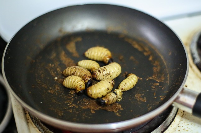 Tuy nhiên, người Tây Phi họ lại thích xào nấu đuông cọ để ăn nên khi ra thành quả nhìn không được bắt mắt cho lắm. Cho dù vậy thì người ta vẫn đánh giá đây là món ăn cực kì bổ dưỡng, có nhiều protein và chất béo.