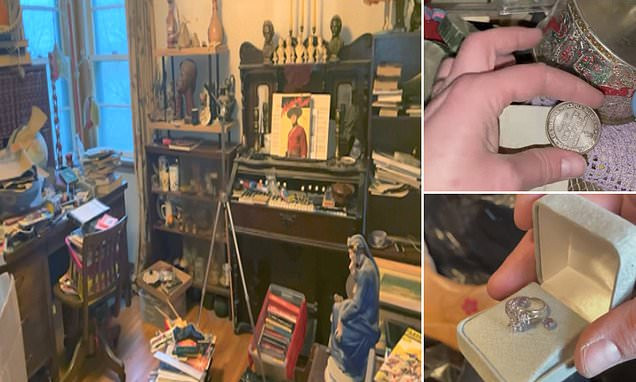 Khi còn sống, bà Madame cũng thích sưu tầm đồ cổ nên trong nhà của bà có khá nhiều đồ cổ. Trong số này, anh tìm thấy nhiều đồng xu quý hiếm bằng bạc có từ những năm 1920.