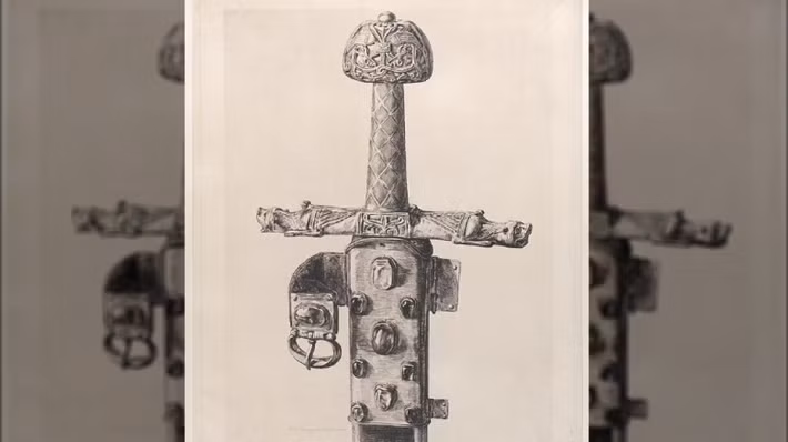 Hoàng đế Charlemagne sử dụng thanh kiếm Joyeuse trong nhiều trận chiến khi chinh phục các vùng đất ở chấu Âu.