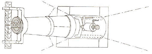 Theo thiết kế của Archimedes, đại bác hơi nước có cấu tạo gồm một ống đồng lớn. Một đầu của nó nối với lò nung và một đầu chứa đạn.