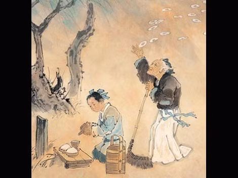 Nguyên do là bởi người xưa quan niệm nếu một người chết không nhắm mắt thì họ sẽ tìm kiếm một ai đó đi cùng họ sang thế giới bên kia.