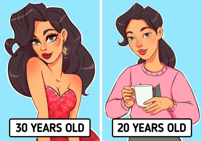 3. Bạn trông trẻ hơn: Nghiên cứu cho thấy trang điểm giúp phụ nữ tuổi trung niên trông trẻ trung hơn, nhưng với thiếu nữ trẻ thì lớp trang điểm lại khiến họ không già dặn hơn. Trang điểm cũng thường được gắn với sự trưởng thành, do đó khi chúng ta trang điểm, mọi người sẽ vô thức nghĩ chúng ta già hơn tuổi thật.