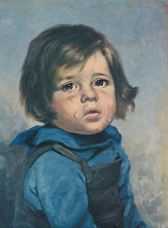 Tuy nhiên, về sau, lính cứu hỏa ở Italy nhận thấy điểm chung khác thường trong các vụ hỏa hoạn bí ẩn chính là những bức tranh "Cậu bé khóc".