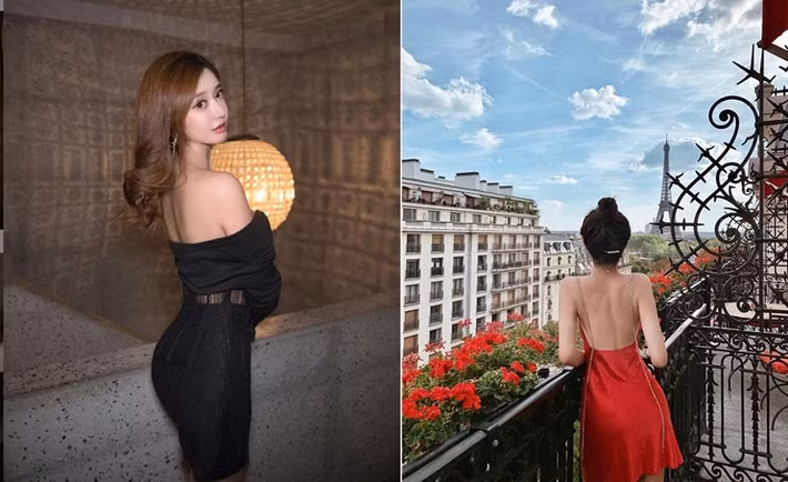 Katherine Han cực kỳ chăm khoe vóc dáng bốc lửa trong các trang phục trễ nải, hở bạo. Ảnh: IG.