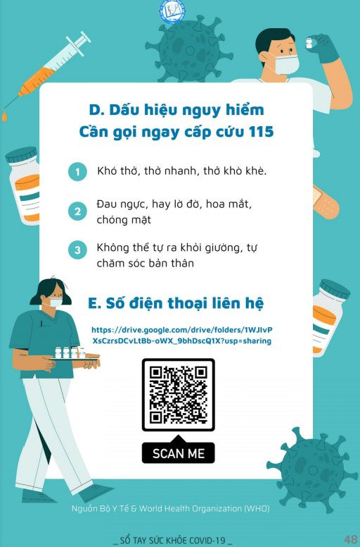Theo nguồn: "Sổ tay sức khỏe Covid-19" - Đại học Y dược thành phố Hồ Chí Minh