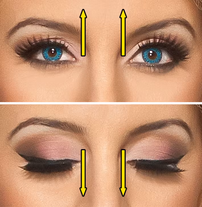 Nhìn lên và nhìn xuống thật nhanh liên tục trong 2 phút. Bài tập cho mắt này giúp tăng cường lưu thông máu đến mắt.