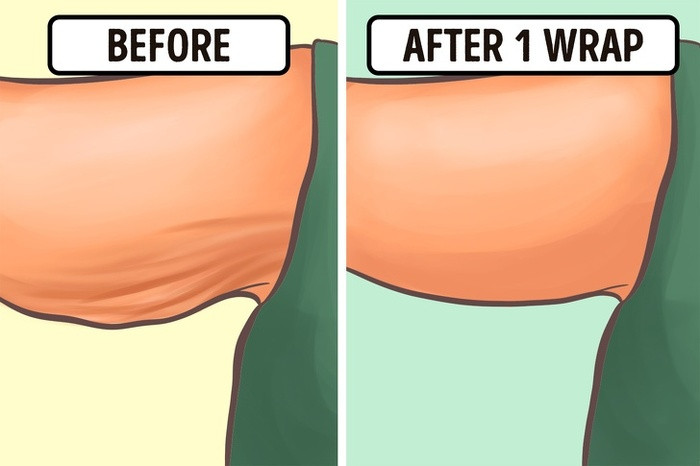 Săn chắc toàn thân bằng đất sét: Ủ khăn ấm lên da khoảng 5 phút. Trộn đất sét cùng kem dưỡng da, thoa lên vùng da muốn làm săn chắc và quấn chặt nilon trong ít nhất một giờ. 