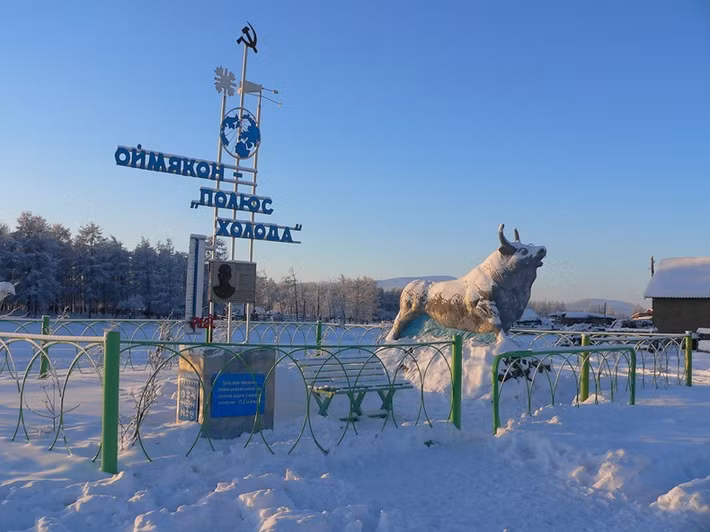 Nhiệt độ trung bình vào mùa Đông tại ngôi làng lạnh giá Oymyakon vào khoảng -51 độ C.