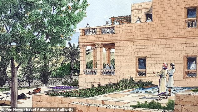 Cung điện cổ xưa này hướng ra Thành phố David và Đền thờ Jerusalem. Theo đó, những người sống trong cung điện có tầm nhìn rất đẹp để chiêm ngưỡng cảnh quan xung quanh.