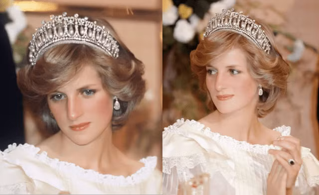  Công nương Diana là nàng dâu hoàng gia nổi tiếng nước Anh. Hôn lễ của bà với Hoàng tử Charles được tổ chức tại nhà thờ St Paul's vào ngày 29/7/1981.