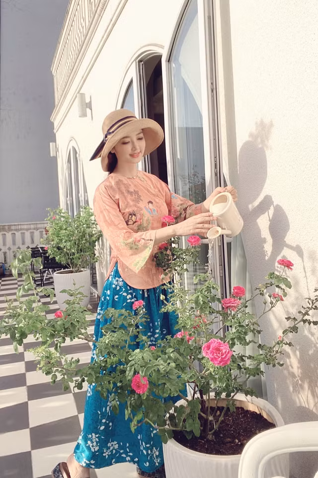 Ngắm biệt thự trĩu cây trái của Giáng My Ngam biet thu triu cay trai cua Giang My