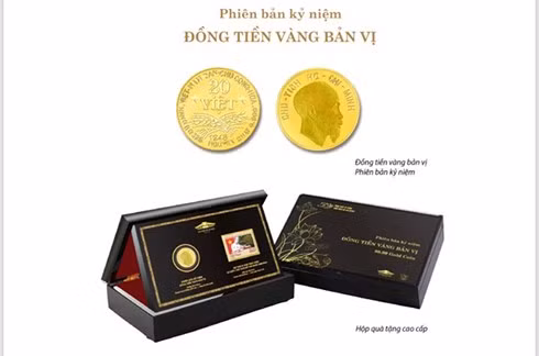 Chiêm ngưỡng đồng tiền vàng Việt theo nguyên mẫu 1948 Chiem nguong dong tien vang Viet theo nguyen mau 1948