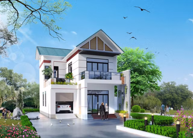 Các mẫu nhà 2 tầng mái thái có giá dưới 1 tỷ đẹp không tỳ vết - Hình 4 Cac mau nha 2 tang mai thai co gia duoi 1 ty dep khong ty vet-Hinh-4