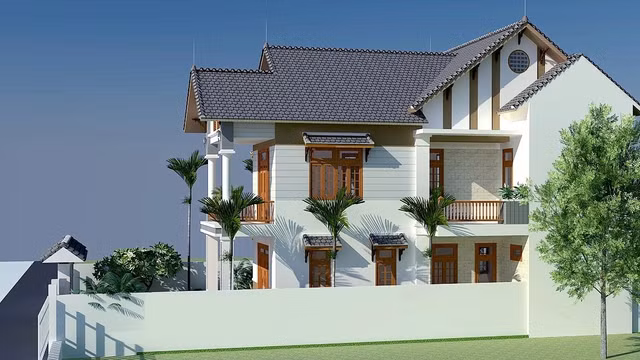 Các mẫu nhà 2 tầng mái thái có giá dưới 1 tỷ đẹp không tỳ vết - Hình 2 Cac mau nha 2 tang mai thai co gia duoi 1 ty dep khong ty vet-Hinh-2