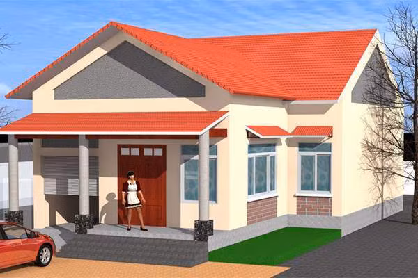 Top mẫu nhà cấp 4 mái thái chữ L sang trọng, rẻ tiền ai cũng muốn xây - Hình 10 Top mau nha cap 4 mai thai chu L sang trong, re tien ai cung muon xay-Hinh-10