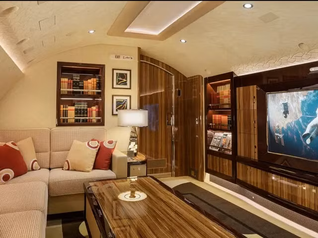 Bên trong 'cung điện bay' Boeing Business Jet 747-8i - Hình 12 Ben trong 'cung dien bay' Boeing Business Jet 747-8i-Hinh-12