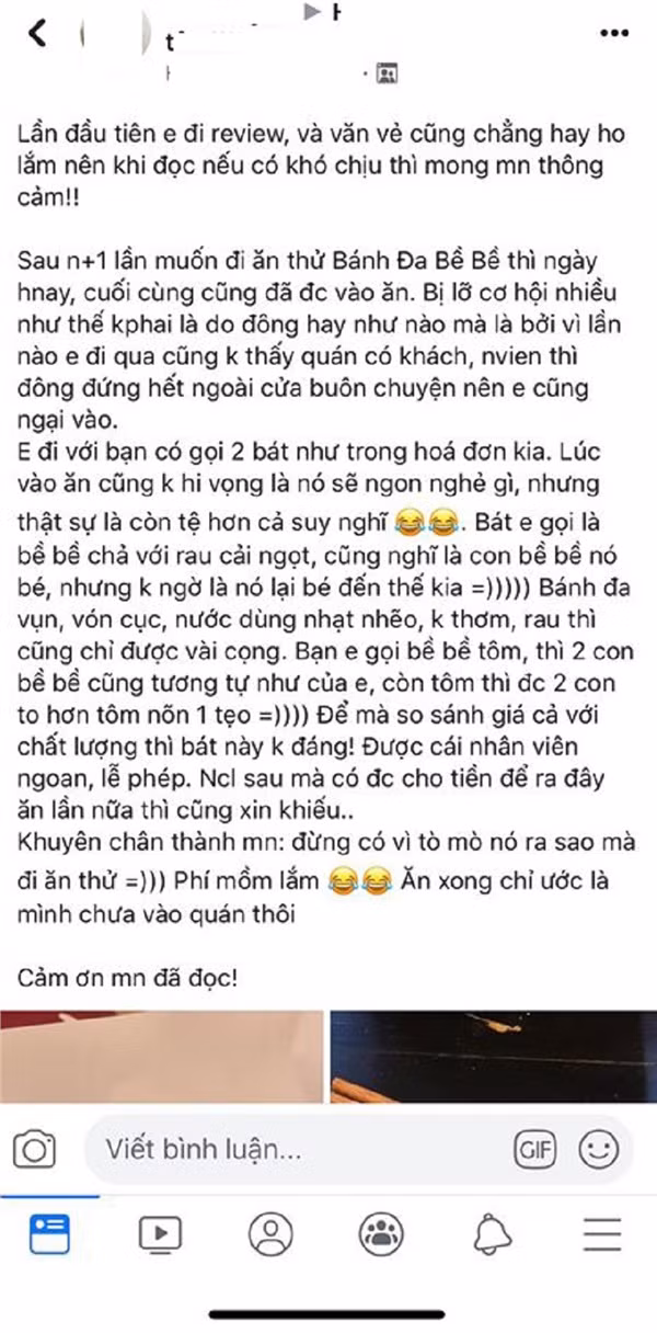 Sau scandal clip nóng, quán bánh đa bề bề của Trâm Anh bị khách chê tơi tả - Hình 2 Sau scandal clip nong, quan banh da be be cua Tram Anh bi khach che toi ta-Hinh-2