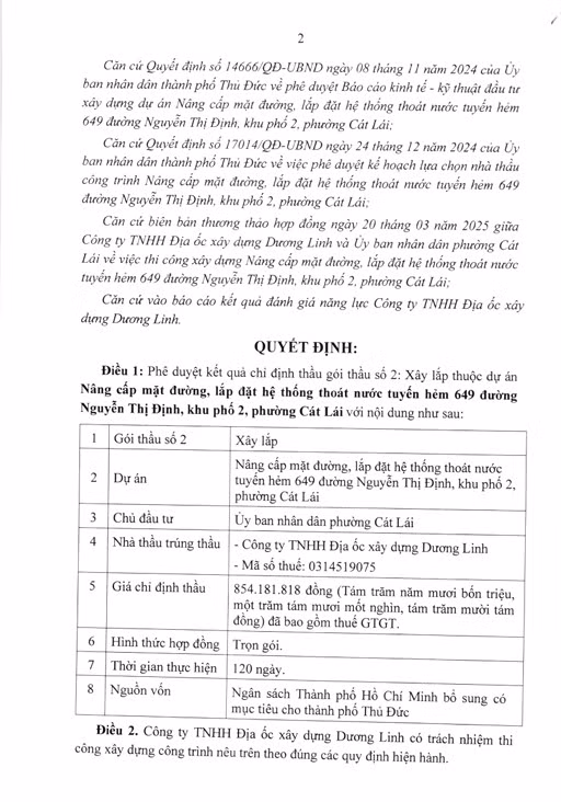 Thủ Đức: Dương Linh trúng 6 gói xây lắp trong vòng gần 2 tháng - Hình 5 Thu Duc: Duong Linh trung 6 goi xay lap trong vong gan 2 thang-Hinh-5
