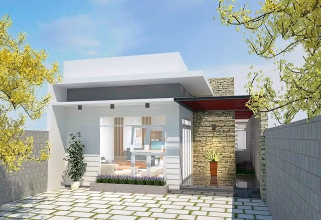 10 mẫu nhà cấp 4 gác lửng 3 phòng ngủ đẹp mê ly, tiền xây chỉ 500 triệu - Hình 5 10 mau nha cap 4 gac lung 3 phong ngu dep me ly, tien xay chi 500 trieu-Hinh-5