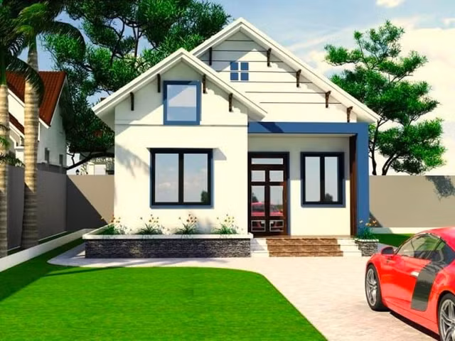 10 mẫu nhà cấp 4 gác lửng 3 phòng ngủ đẹp mê ly, tiền xây chỉ 500 triệu - Hình 7 10 mau nha cap 4 gac lung 3 phong ngu dep me ly, tien xay chi 500 trieu-Hinh-7