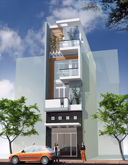 Đây là 10 mẫu nhà phố mặt tiền 3m đơn giản nhưng đẹp tuyệt vời - Hình 5 Day la 10 mau nha pho mat tien 3m don gian nhung dep tuyet voi-Hinh-5