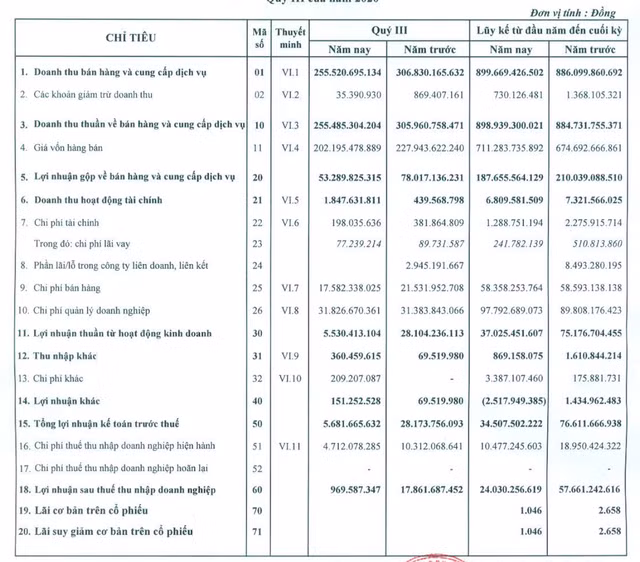 Dược phẩm Mekophar lãi vỏn vẹn 1 tỷ đồng trong quý 3 Duoc pham Mekophar lai von ven 1 ty dong trong quy 3