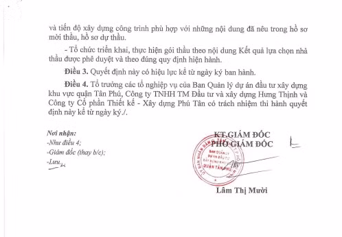 Chỉ trong 1 ngày, Công ty Phú Tân trúng 2 gói thầu ở quận Tân Phú - Hình 3 Chi trong 1 ngay, Cong ty Phu Tan trung 2 goi thau o quan Tan Phu-Hinh-3