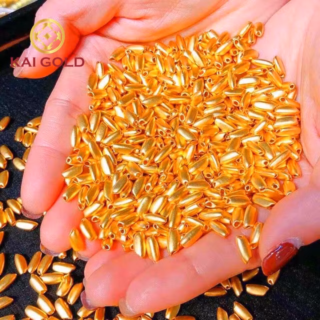 Gạo vàng 24k ngày Vía Thần Tài hút khách Gao vang 24k ngay Via Than Tai hut khach