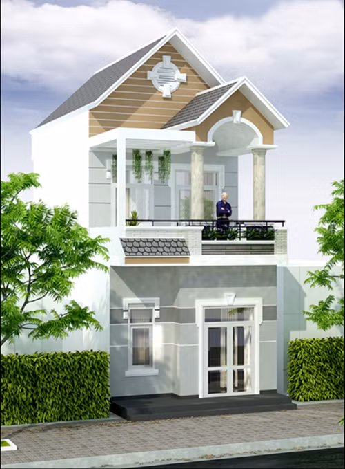 Những mẫu nhà 2 tầng mái thái được ưa chuộng năm 2019 Nhung mau nha 2 tang mai thai duoc ua chuong nam 2019