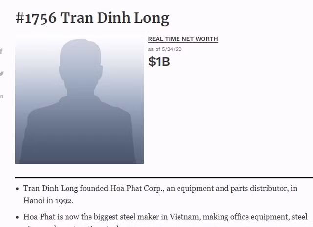 Đại gia Hoà Phát, Massan đút túi bao nhiêu tiền để trở thành tỷ phú Forbes? - Hình 2 Dai gia Hoa Phat, Massan dut tui bao nhieu tien de tro thanh ty phu Forbes?-Hinh-2
