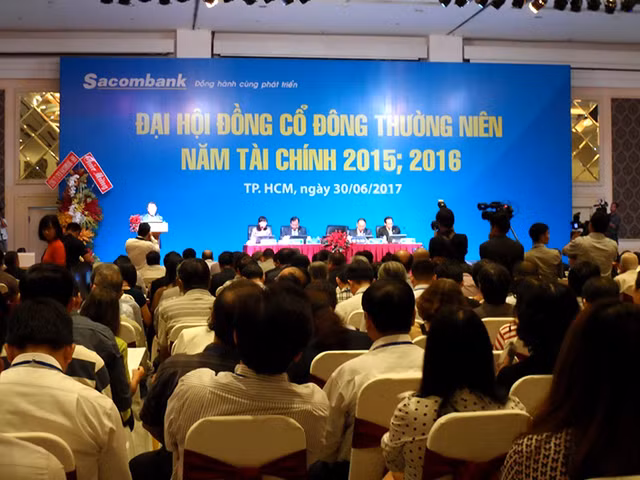 Nhung kich tinh it biet tai Dai hoi Co dong Sacombank