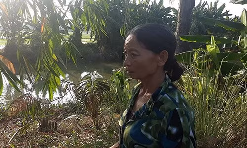 Bà Trần Thị Thanh, người bị Công an huyện Cờ Đỏ triệu tập.