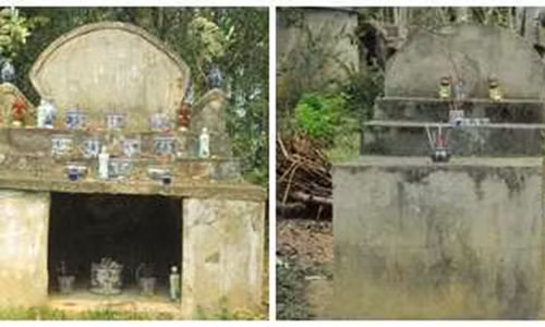 Hai trong số những ngôi đền trên núi.