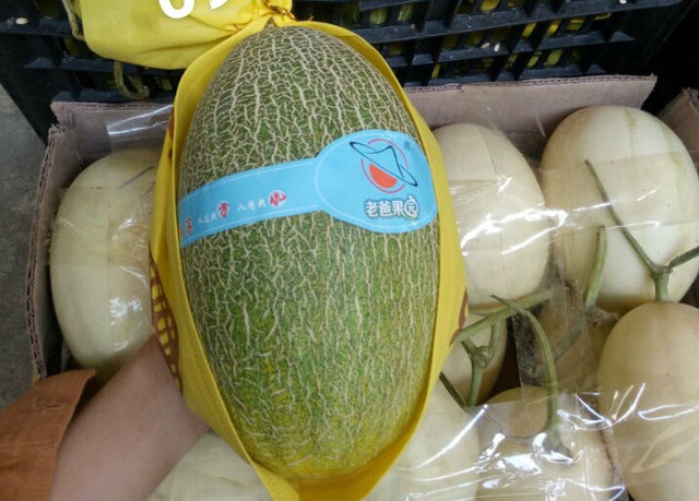 Dưa lưới xanh Trung Quốc tràn ngập trên thị trường.