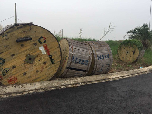 Những cuộn cáp điện trị giá hàng tỷ đồng tại công trình dự án Star Village