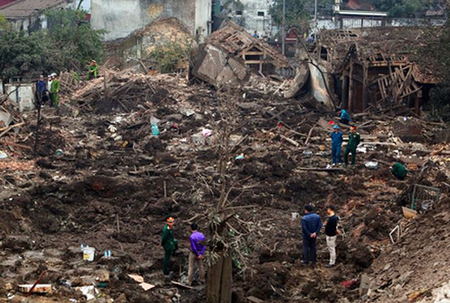 Hiện trường vụ nổ ở Bắc Ninh Hiện trường vụ nổ ở Bắc Ninh