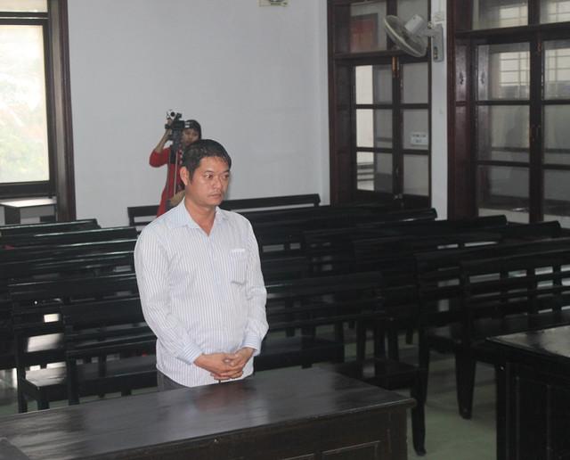 Đối tượng Hoàng Tuấn Hải tại phiên xét xử hồi tháng 1/2018. Đối tượng Hoàng Tuấn Hải tại phiên xét xử hồi tháng 1/2018.